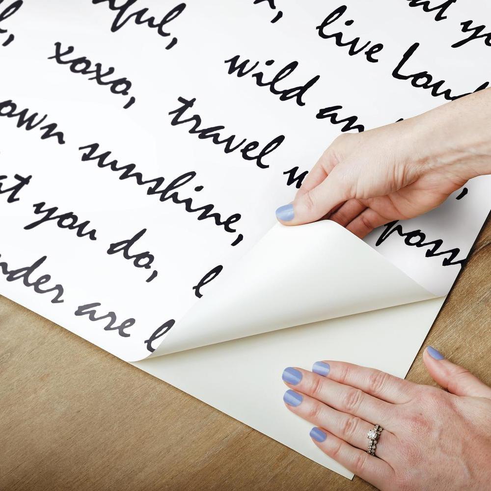 Dream Big Script Peel and Stick Wallpaper Peel and Stick Wallpaper RoomMates   