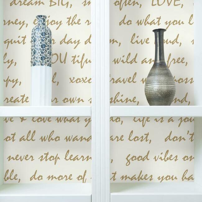 Dream Big Script Peel and Stick Wallpaper Peel and Stick Wallpaper RoomMates   