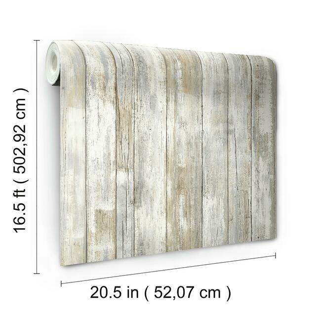 Distressed Wood Peel and Stick Wallpaper Peel and Stick Wallpaper RoomMates   