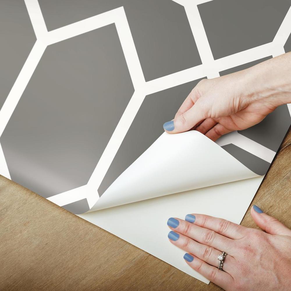 Modern Geometric Peel and Stick Wallpaper Peel and Stick Wallpaper RoomMates   