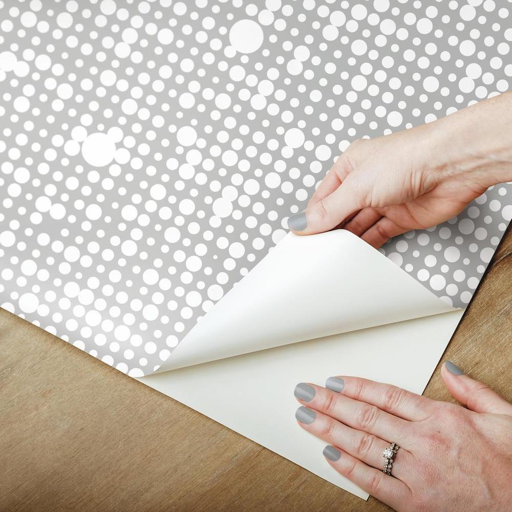 Polka Dot Peel and Stick Wallpaper Peel and Stick Wallpaper RoomMates   