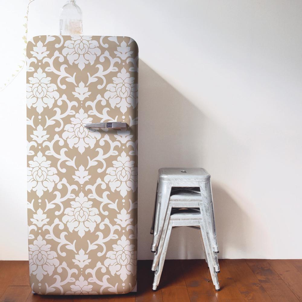 Damask Peel & Stick Wallpaper Peel and Stick Wallpaper RoomMates   