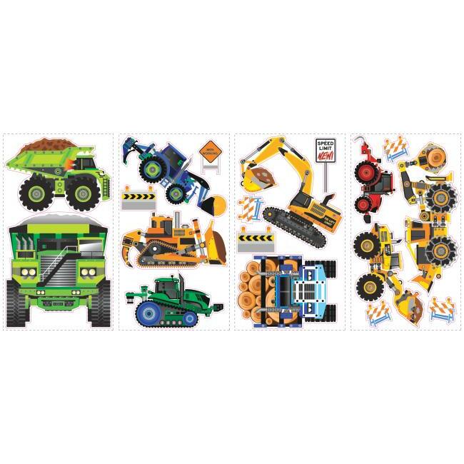 Construction Vehicles Wall Decals Wall Decals RoomMates   