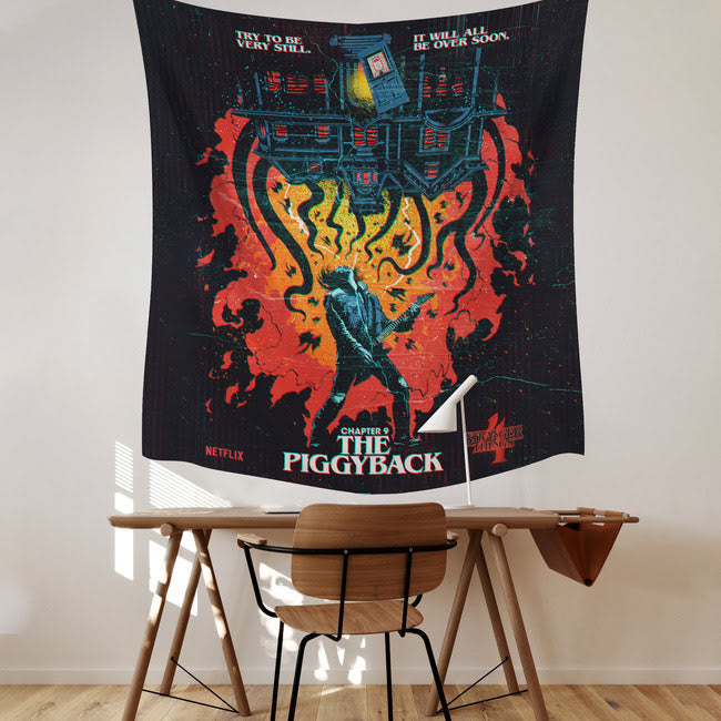 Stranger Things X Butcher Billy The Piggyback Tapestry Tapestry RoomMates   
