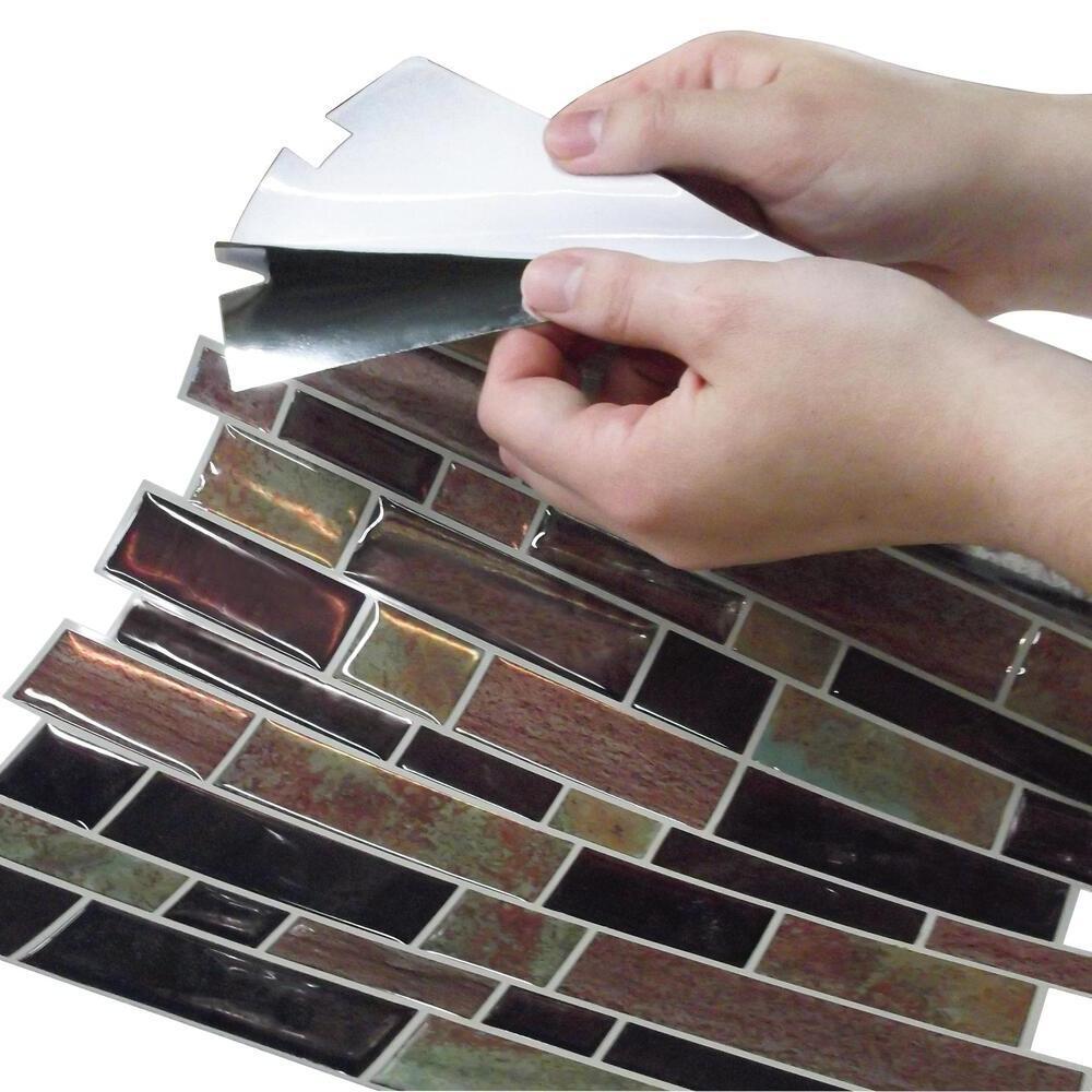 Modern Long Stone Tile Peel and Stick Backsplash Peel and Stick Backsplash RoomMates   