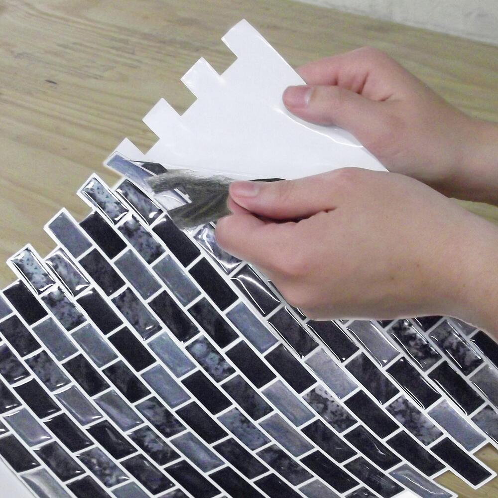 Traditional Marble Tile Peel and Stick Backsplash Peel and Stick Backsplash RoomMates   