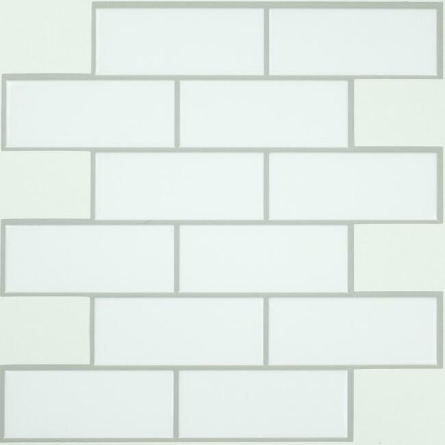 Classic Subway Tile Peel and Stick Backsplash Peel and Stick Backsplash RoomMates   