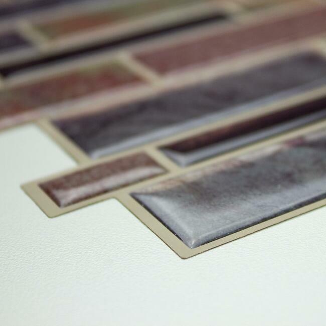 Modern Long Stone Tile Peel and Stick Backsplash Peel and Stick Backsplash RoomMates   