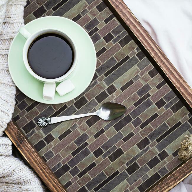 Modern Long Stone Tile Peel and Stick Backsplash Peel and Stick Backsplash RoomMates   