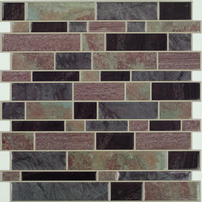 Modern Long Stone Tile Peel and Stick Backsplash Peel and Stick Backsplash RoomMates   