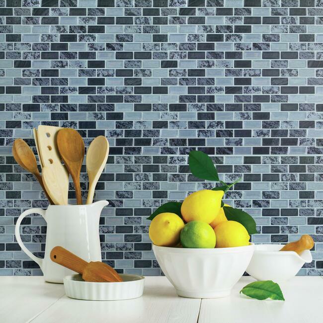 Traditional Marble Tile Peel and Stick Backsplash Peel and Stick Backsplash RoomMates   