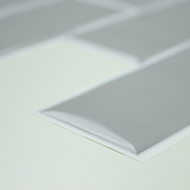 Gray Subway Peel and Stick Backsplash Peel and Stick Backsplash RoomMates   
