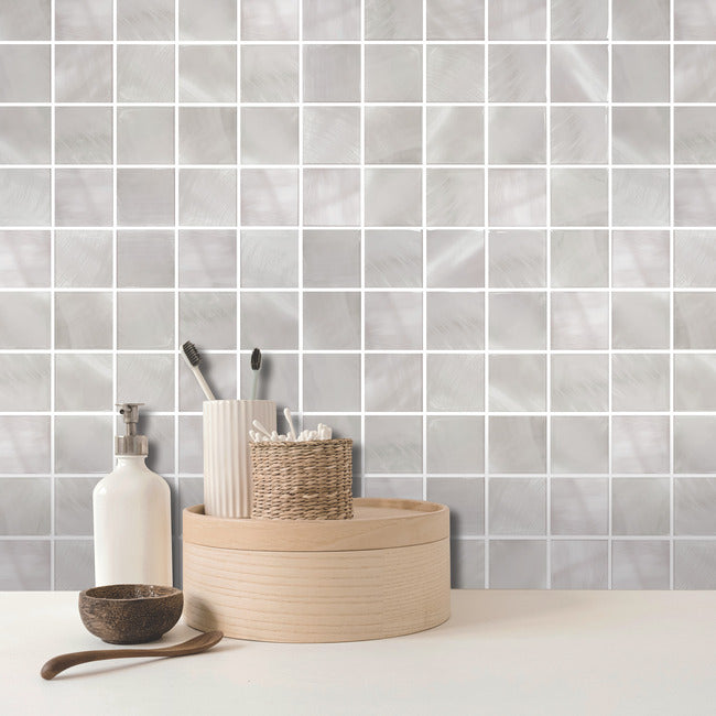 Pearl Square Peel And Stick Backsplash Peel and Stick Backsplash RoomMates   