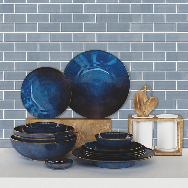 Blue Seaglass Peel and Stick Backsplash Peel and Stick Backsplash RoomMates   