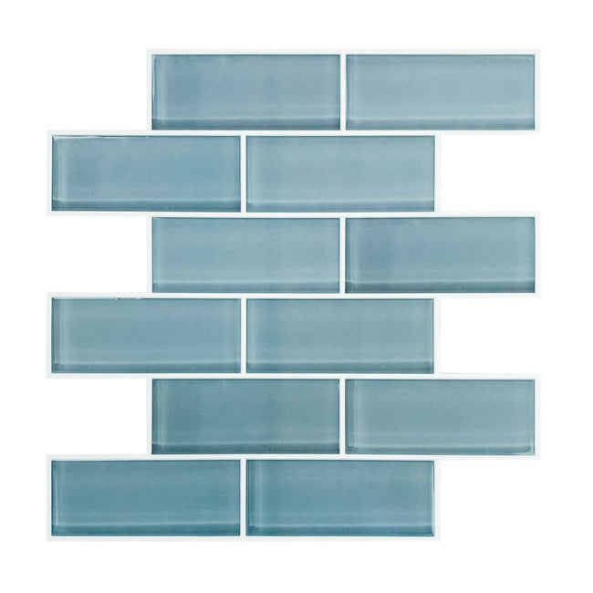 Blue Seaglass Peel and Stick Backsplash Peel and Stick Backsplash RoomMates   