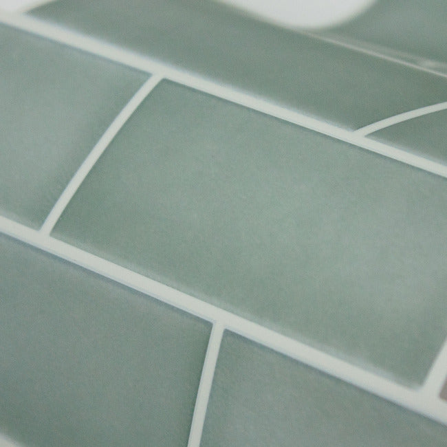 Sage Green Ceramic Peel and Stick Backsplash Peel and Stick Backsplash RoomMates   