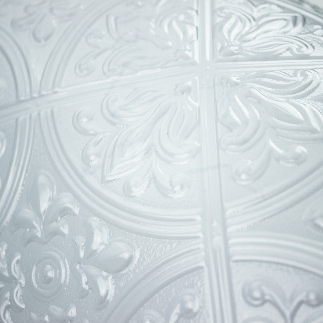 Bright White Tin Peel and Stick Tile Backsplash Peel and Stick Backsplash RoomMates   