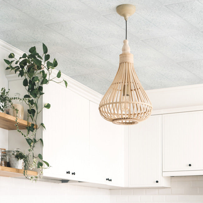Bright White Tin Peel and Stick Tile Backsplash Peel and Stick Backsplash RoomMates   