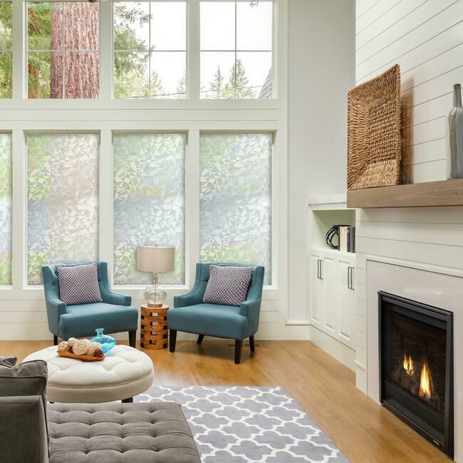Etched Glass Privacy Window Film StickSHADES RoomMates   