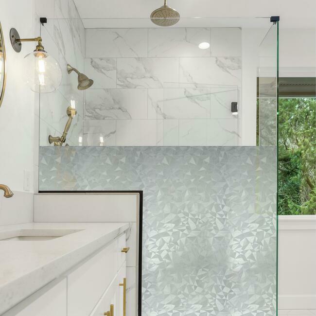Etched Glass Privacy Window Film StickSHADES RoomMates   