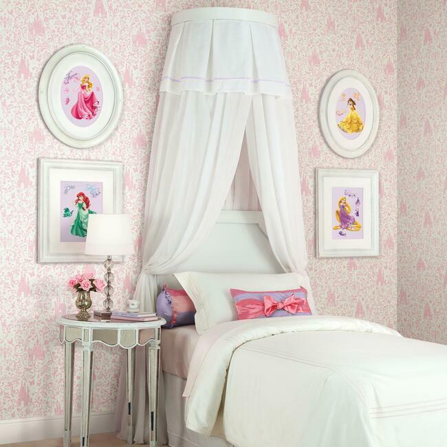 Disney Princess Royal Debut Wall Decals with Glitter Wall Decals RoomMates   