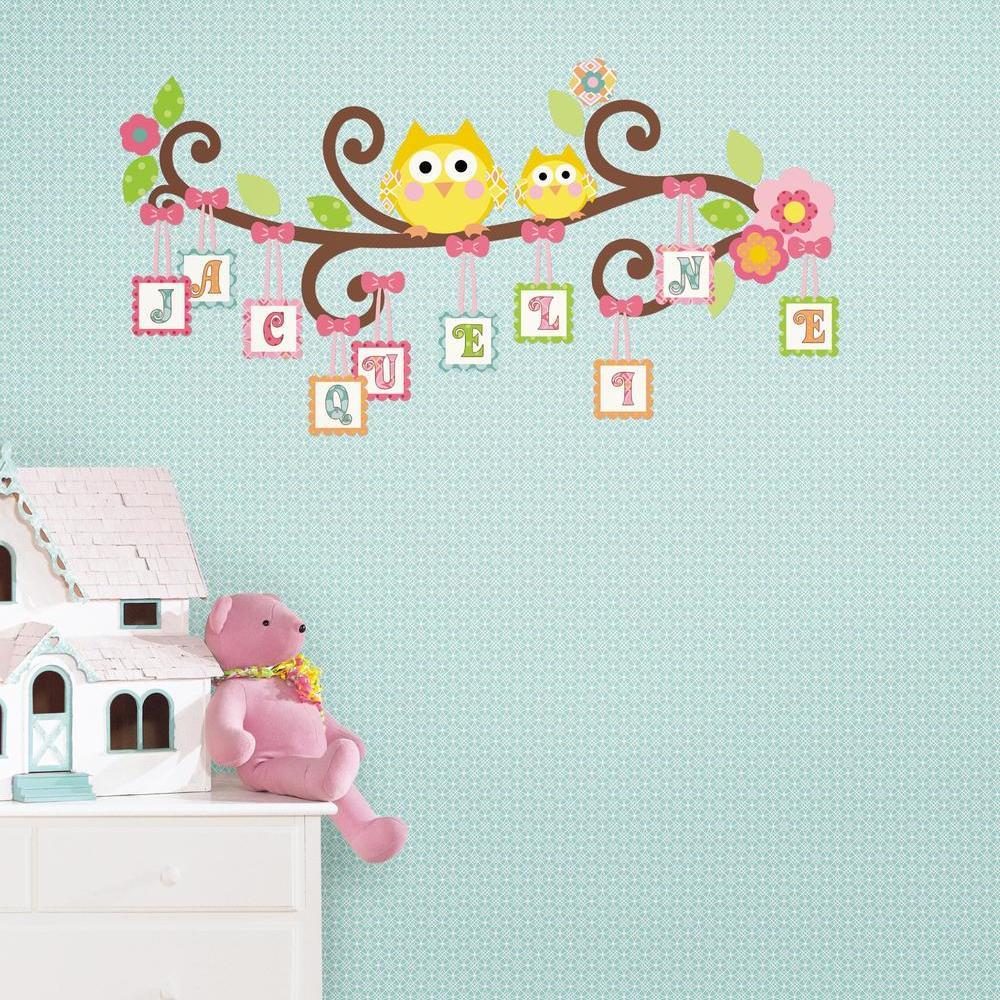 Scroll Tree Letter Branch Wall Decals with Alphabet for Personalization Wall Decals RoomMates   
