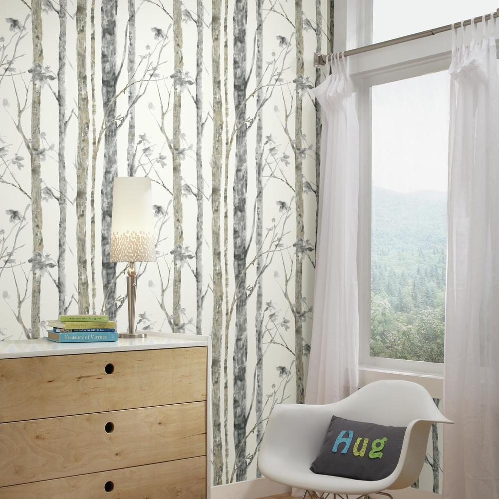 Trees Peel and Stick Wallpaper Peel and Stick Wallpaper RoomMates   