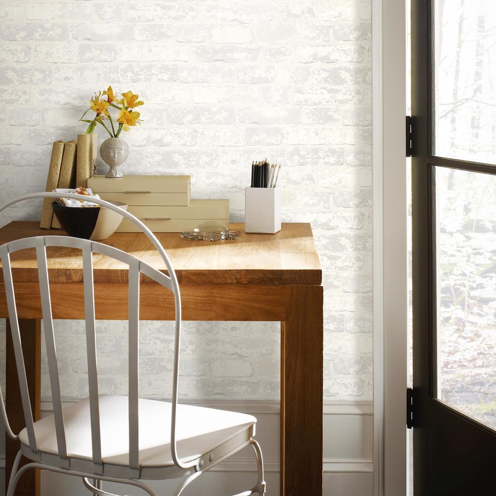Brick Peel and Stick Wallpaper Peel and Stick Wallpaper RoomMates   